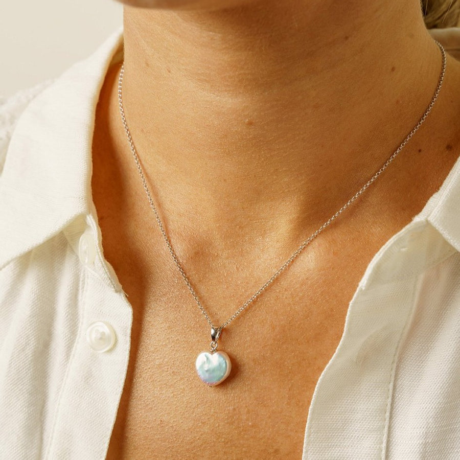 BLESSED HEART PEARL PENDANT