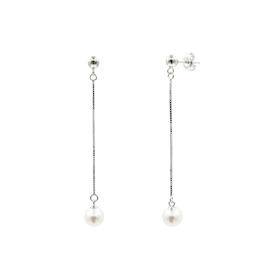 LONG PEARL EARRINGS